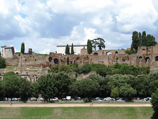 Photo of Palatine and ground of Circus Maximus in capitol Rome, Italy