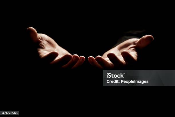 Connecting With God Stock Photo - Download Image Now - Praying, Palm of Hand, Religion