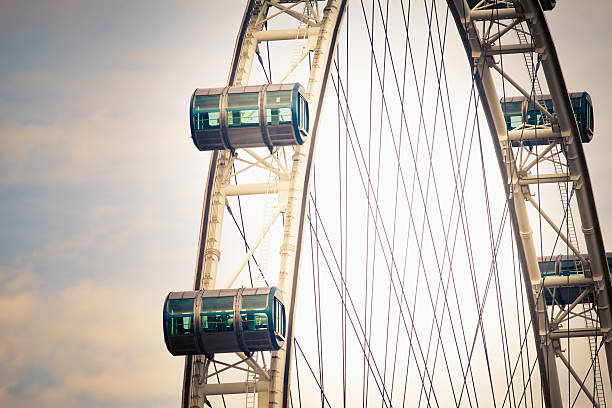 Singapore Flyer is famous landmark at Singapore