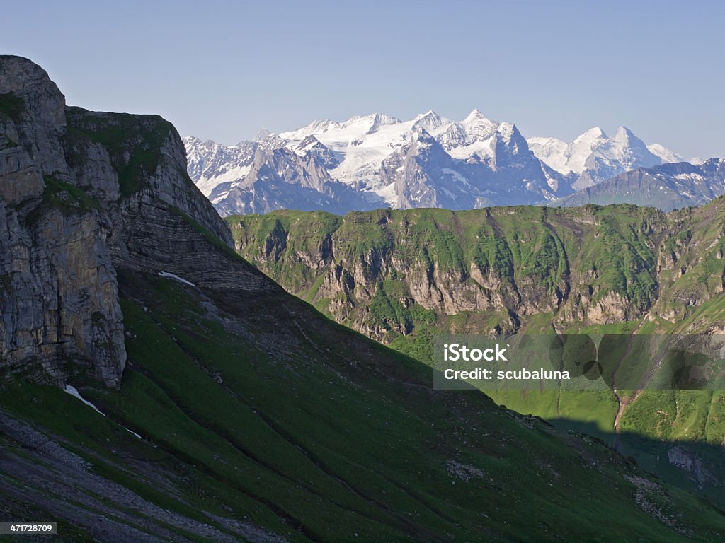 Bernese Alps Outdoor photography from an alpine landscape with snow capped mountains. Aster Stock Photo
