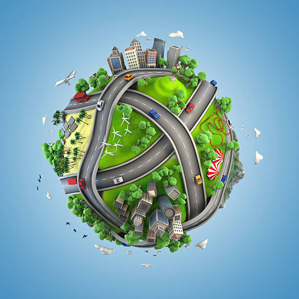 istock Mini globe concept depiction of life styles 471728845