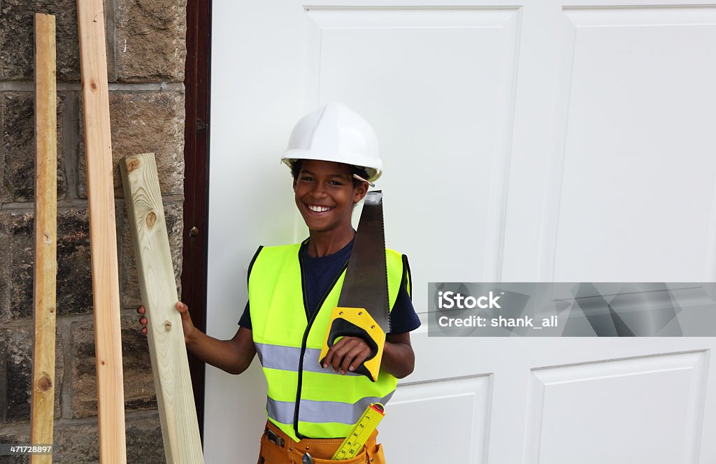 Giovane carpenter - Foto stock royalty-free di 10-11 anni