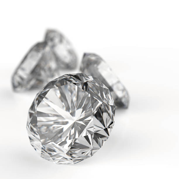 istock Diamonds isolated on white and black 471729555