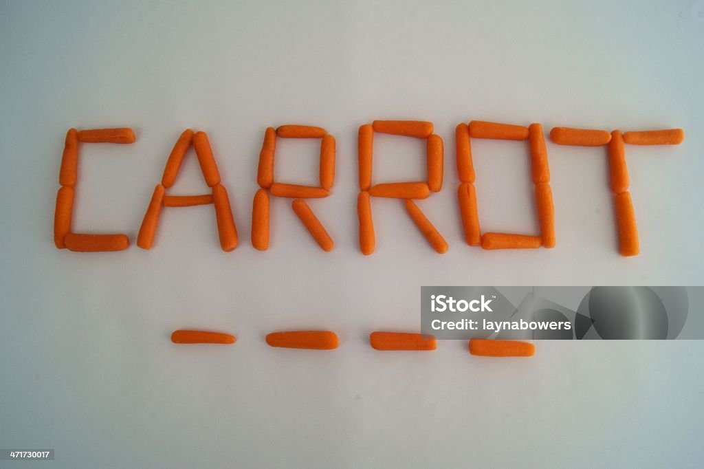 Carote ortografia carota - Foto stock royalty-free di Alimentazione sana