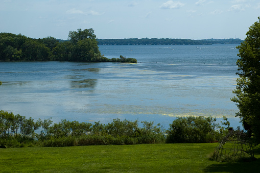 Lake Okoboji in Iowa in the Summer.