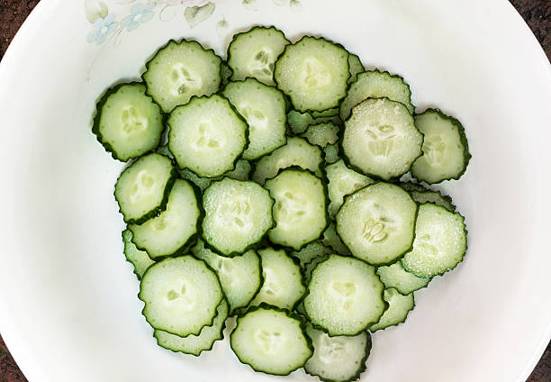 Freshly Sliced Cucumbers
