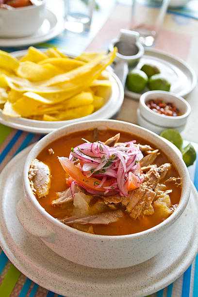 istock Encebollado, fish stew, typical ecuadorian dish 471731588