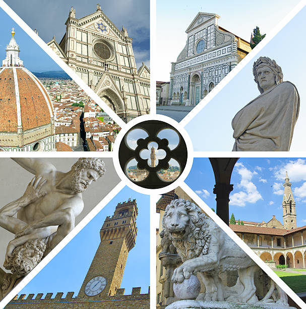 istock Collage of landmarks, Florence, Italy 471732125