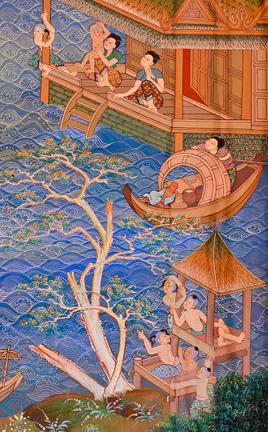 istock Traditional Thai mural painting 471732273