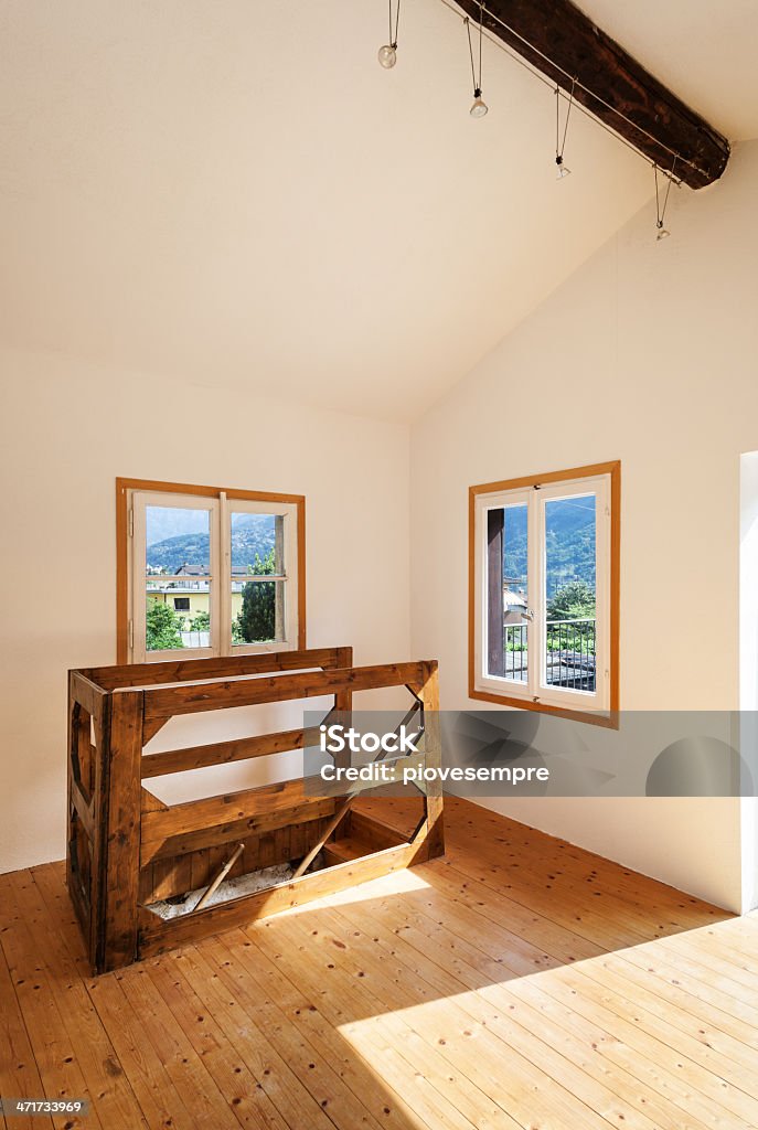 Interno di casa in stile rustico - Foto stock royalty-free di Ambientazione interna