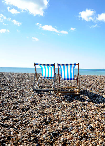 Deck Chairs stock photo