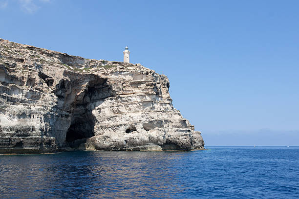 Lampedusa island stock photo