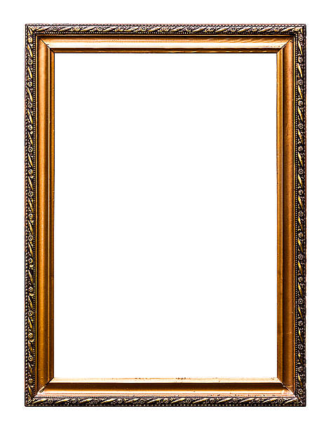 istock Golden Old Picture  Frame, Isolated on White 471736203