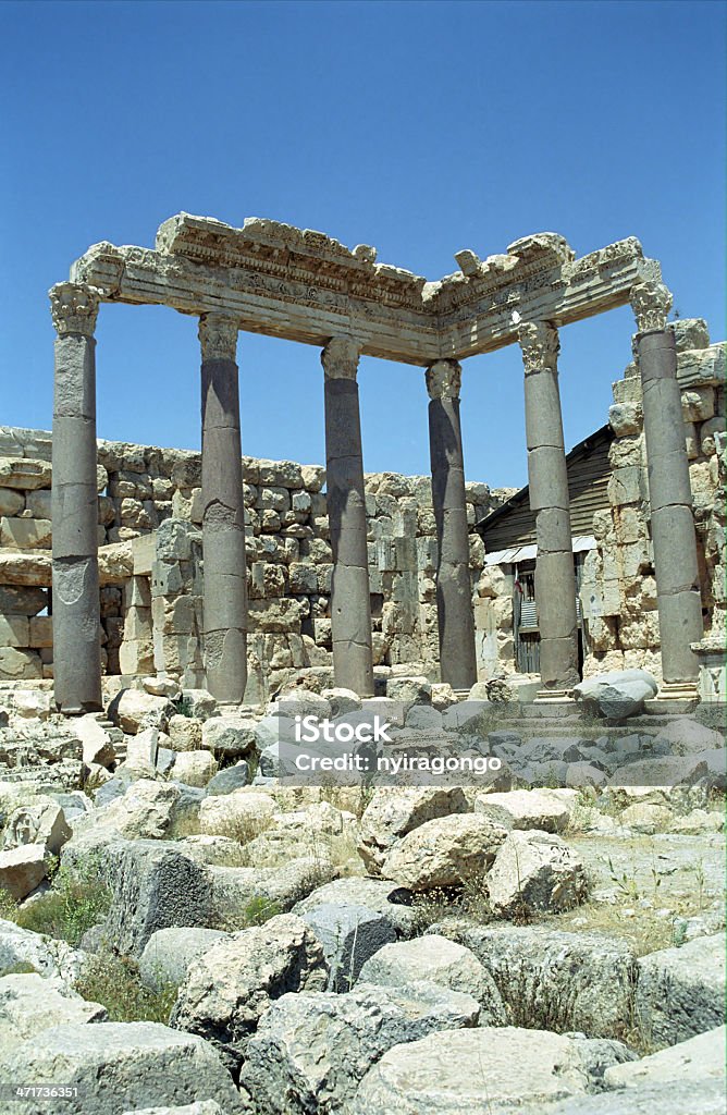 Руины, Baalbeck, Ливан - Стоковые фото Ottoman Empire роялти-фри