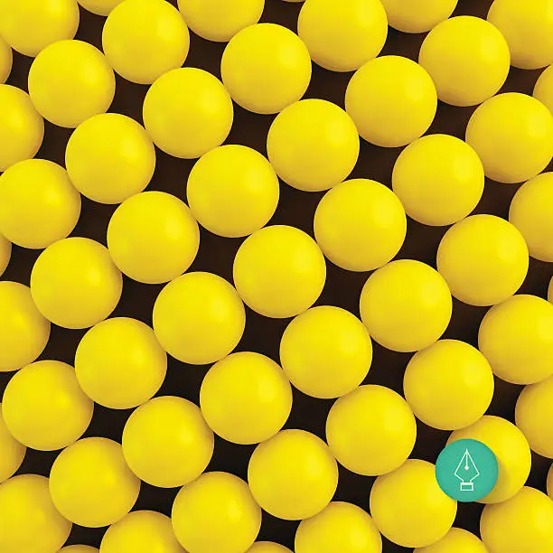 Vector illustration of Abstract technology background with balls. Spheric pattern.