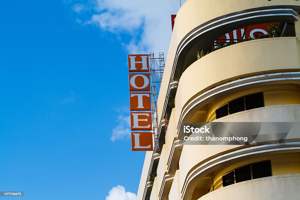 hotel-Schild - Lizenzfrei Blau Stock-Foto