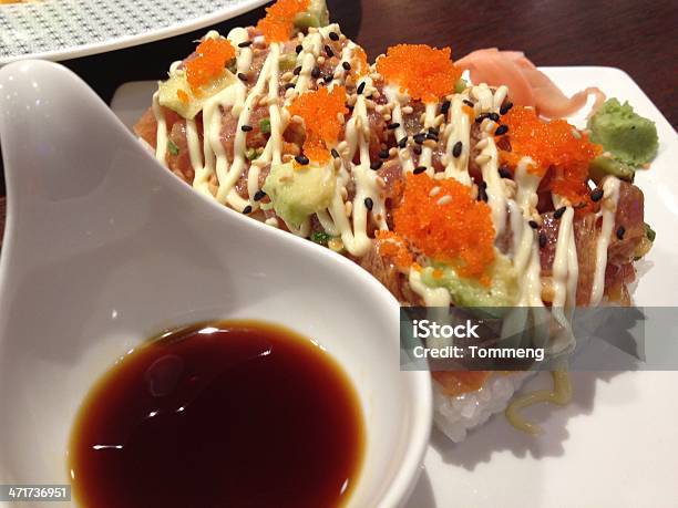 Mobilestock Salmon Roll Shot By Iphone4s Stock Photo - Download Image Now - Avocado, Dining, Food