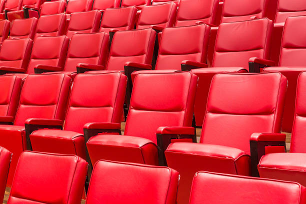 istock Red theatre chair 471737059