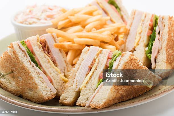 Club Sandwich - Fotografie stock e altre immagini di Scontornabile - Scontornabile, Carne di tacchino, Salume