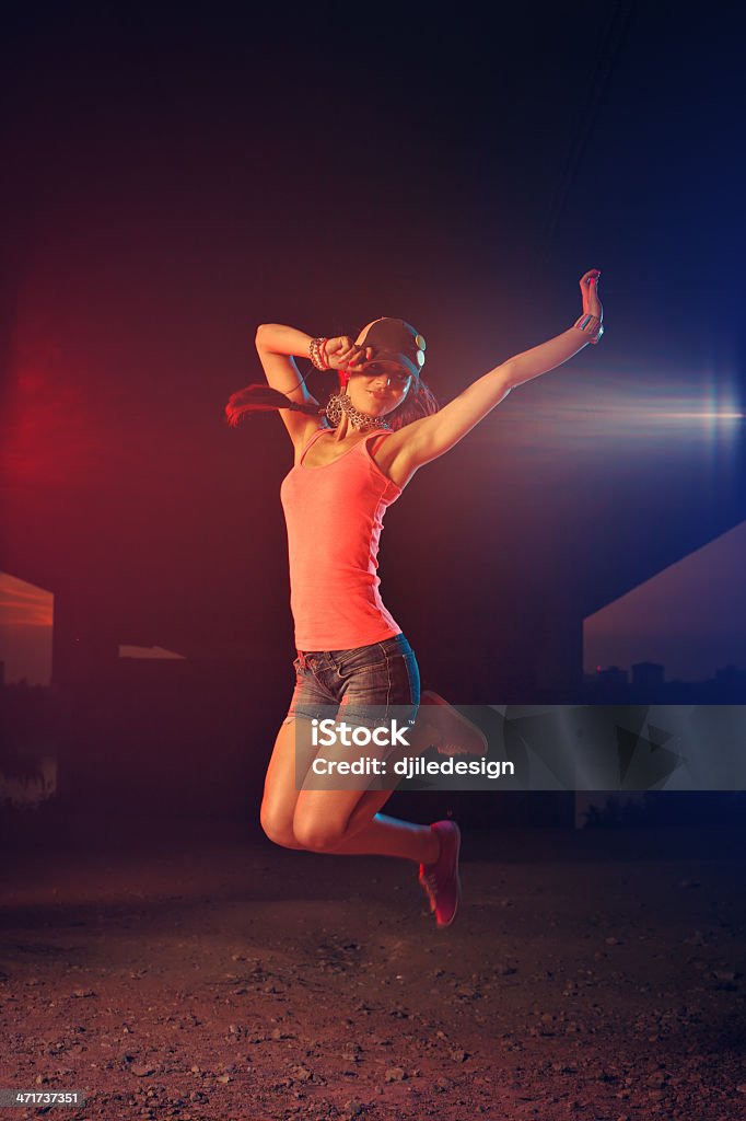 Saut de danseuse Hip-Hop - Photo de Cool libre de droits