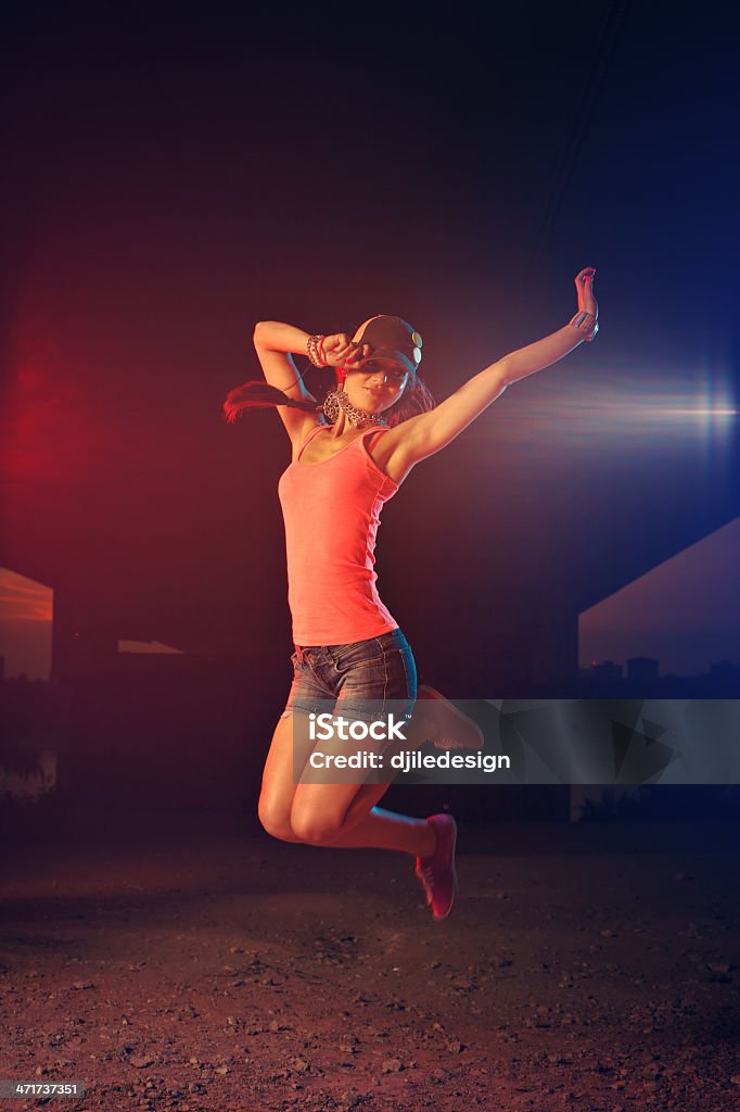 Dançarino de Hip-Hop salto - Foto de stock de Dançar royalty-free