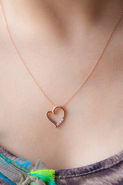 istock Woman's decollete with a pendant 471737426