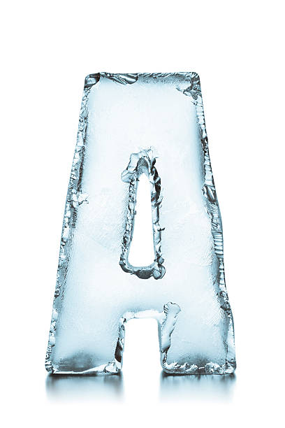 istock Letter A frozen ice alphabet 471737677