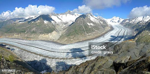 The Aletsch Glacier Stock Photo - Download Image Now - Aletsch Glacier, Europe, European Alps