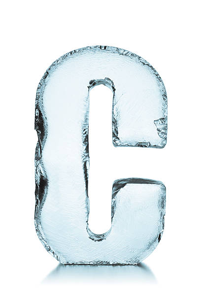 istock Letter C frozen ice alphabet 471739661