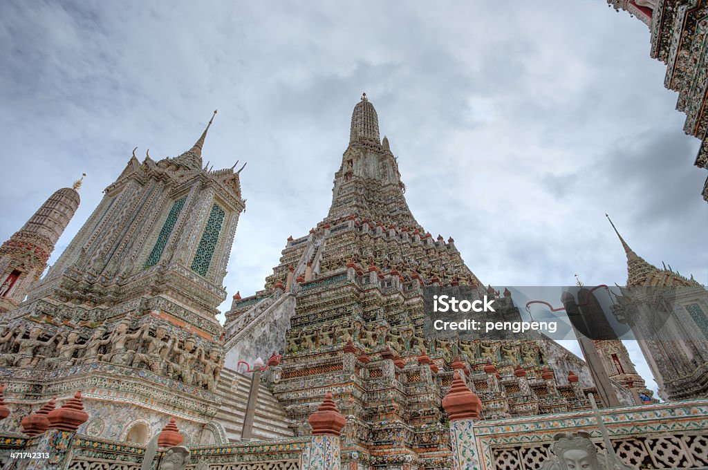 wat arun Templo de Banguecoque Tailândia - Royalty-free Admirar a Vista Foto de stock