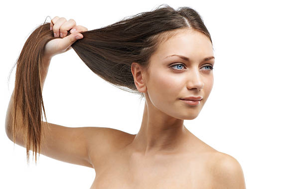 istock Her haircare product is working miracles 471742797
