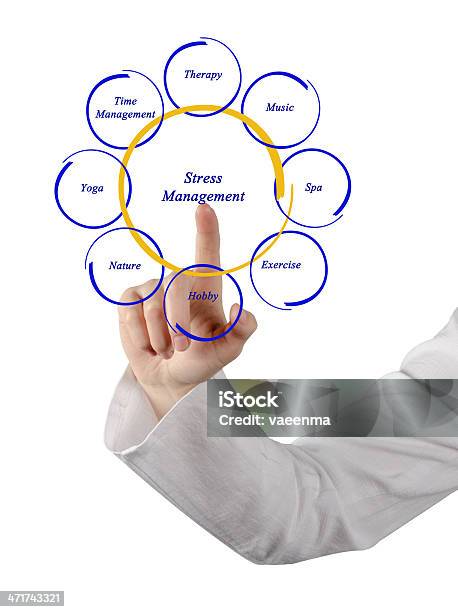 Diagrama De Gestão Do Stress - Fotografias de stock e mais imagens de Adulto - Adulto, Apontar - Sinal Manual, Arte, Cultura e Espetáculo