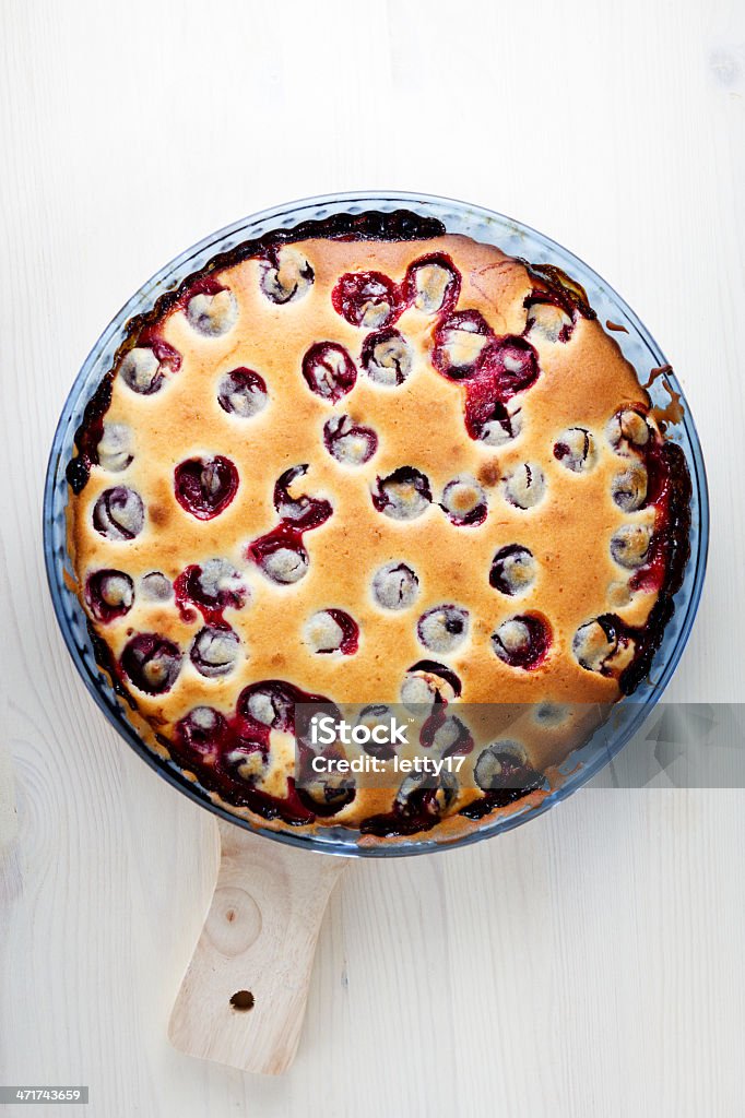 cherry tart Homemade cherry tart Clafoutis Stock Photo