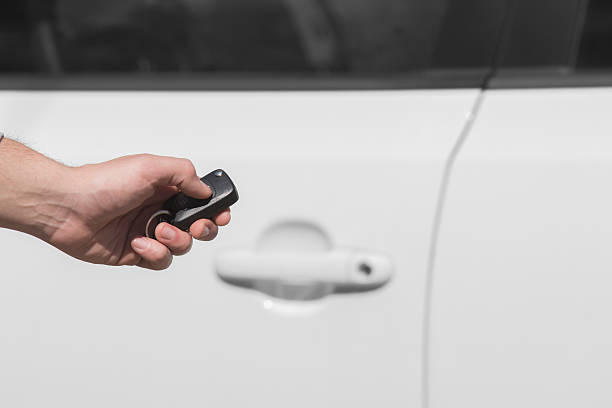 istock Car alarm, maintain your car security on the level. 471745496