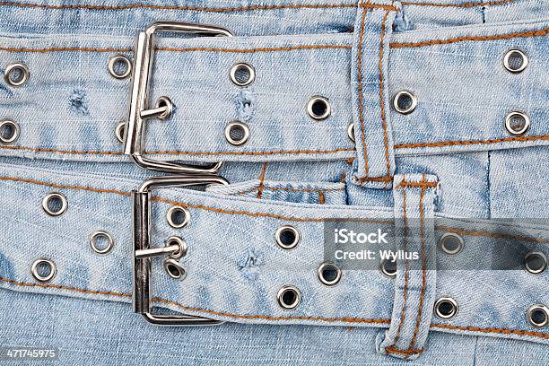 Primo Piano Foto Di Jeans Davanti - Fotografie stock e altre immagini di Abbigliamento - Abbigliamento, Abbigliamento casual, Acciaio