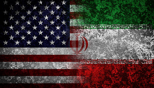 istock Flags of Iran and USA. 471746064