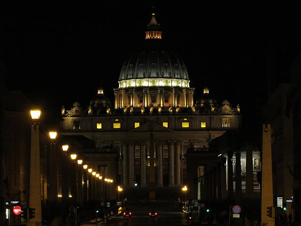 istock Rome, St. Peter's Basilica at night 471746086