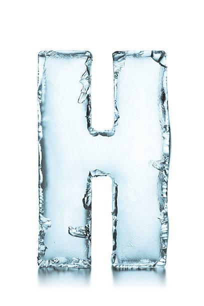 istock Letter H frozen ice block alphabet 471746225