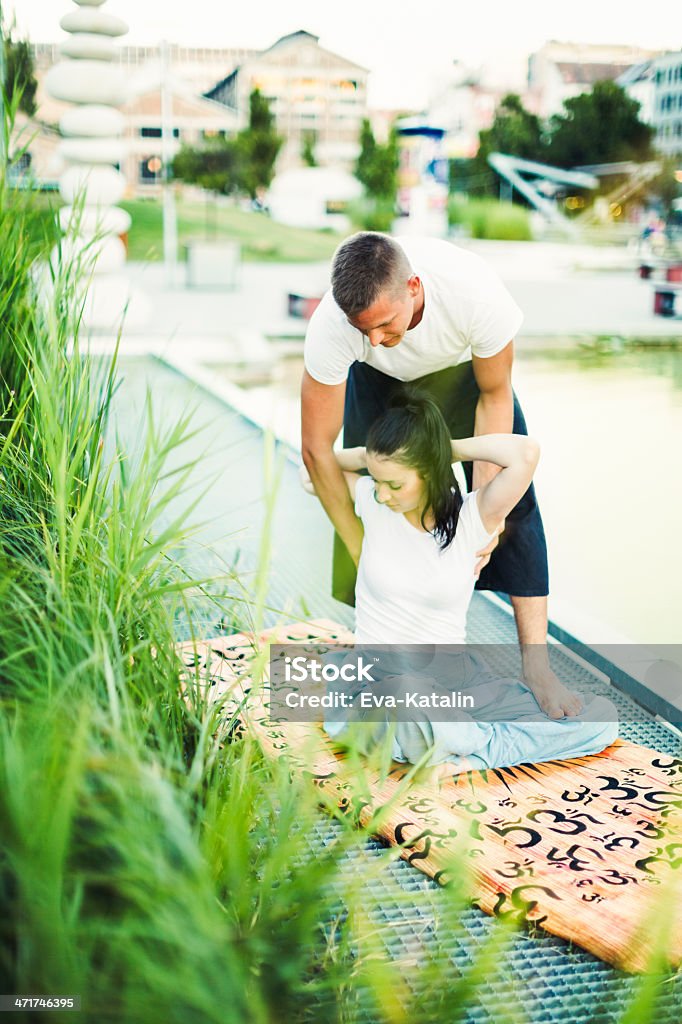 Massage im Freien - Lizenzfrei Aktivitäten und Sport Stock-Foto