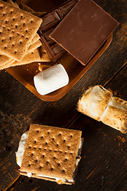 istock Homemade S'more with chocolate and marshmallow 471747031