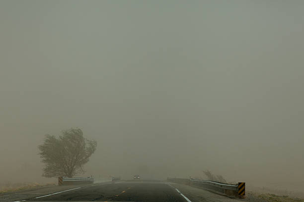 istock Dust storm slows travel 471747775