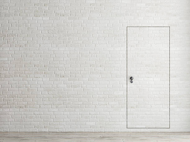 istock Minimalism door concept, 3d illustration 471748734