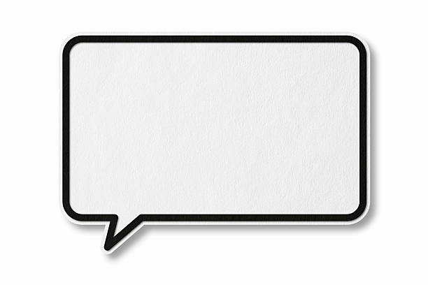 Speech Bubble With Clipping Path stock photo