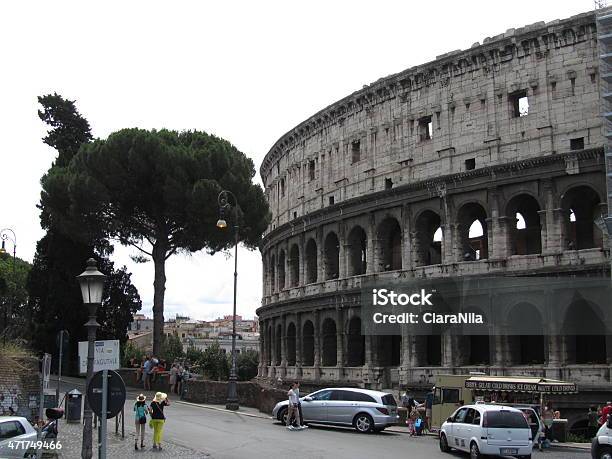 Colosseum Amphitheater In Rome Italy Stock Photo - Download Image Now - 2015, Amphitheater, Ancient