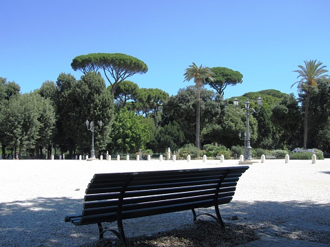 Rome, Villa Borghese park in Piazza del Popolo city park
