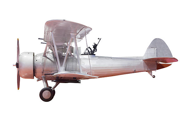 istock old military bi-plane isolated white 471749647