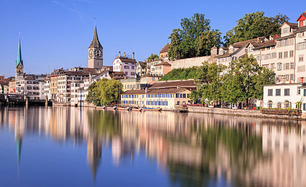 istock Zurich, the Limmat river, long exposure time 471750240