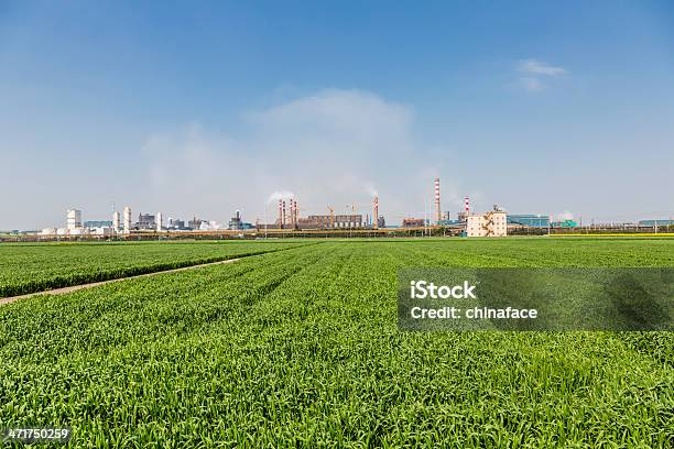 Foto de Zona Industrial e mais fotos de stock de Refinaria - Refinaria, Paisagem - Cena Não-urbana, Campo