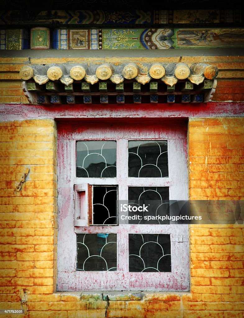 Asiática janela - Foto de stock de Antigo royalty-free