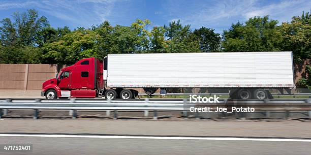 Interstate Trucking Stock Photo - Download Image Now - Truck, Blue, Commercial Land Vehicle